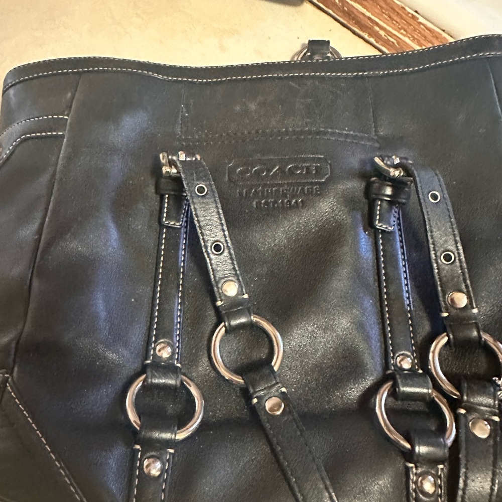 Coach Black Leather Handbag